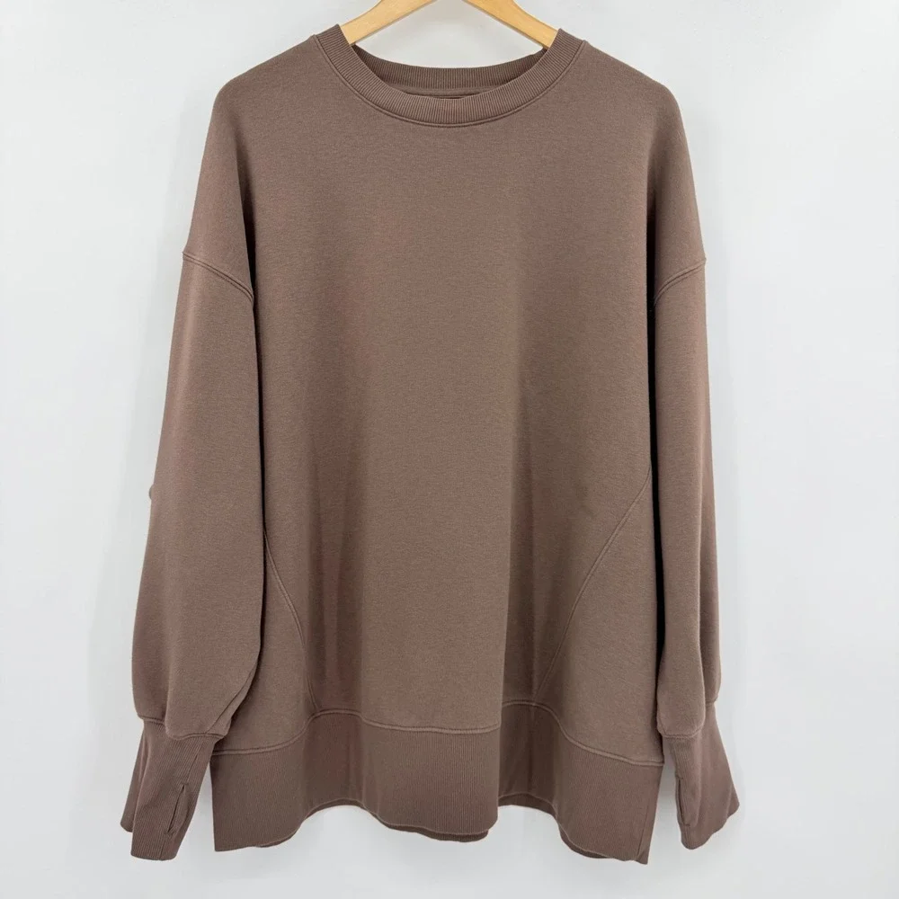 Wild Fable California Golden State Oversized Sweatshirt Brown XL Thumbholes - Picture 4 of 7